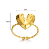 Ring Stainless Steel Butterfly Heartshaped Geometric Electroplating Unisex