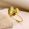 Ring Stainless Steel Butterfly Heartshaped Geometric Electroplating Unisex