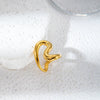 Ring Stainless Steel Fashion Sshaped With Letters Numbers Text Electroplated For Men And Women