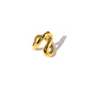 Ring Stainless Steel Fashion Sshaped With Letters Numbers Text Electroplated For Men And Women