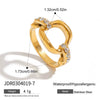 Ring Stainless Steel Geometric Electroplating Jewelry