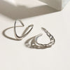 Ring Stainless Steel Geometric Electroplating Minimalist Design Women's