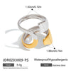 Ring Stainless Steel Geometric Electroplating Niche Design Women's Jewelry