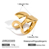 Ring Stainless Steel Geometric Electroplating Niche Design Women's Jewelry