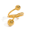 Ring Stainless Steel Geometric Electroplating Women's