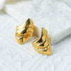 Ring Stainless Steel Geometric Hollow Grid Design Electroplating Personality Jewelry Accessories