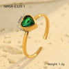 Ring Stainless Steel Geometric Light Luxury Electroplating Jewelry For Women