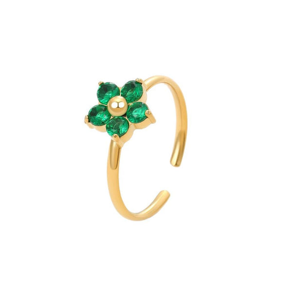 Ring Stainless Steel Geometric Light Luxury Electroplating Jewelry For Women