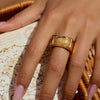 Ring Stainless Steel Geometric Minimalist Electroplating Women's Jewelry