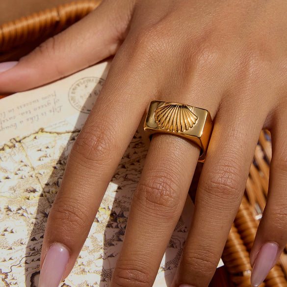 Ring Stainless Steel Geometric Minimalist Electroplating Women's Jewelry