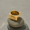 Ring Stainless Steel Geometric Minimalist Electroplating Women's Jewelry