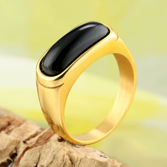 Ring Stainless Steel Geometric Style Polishing