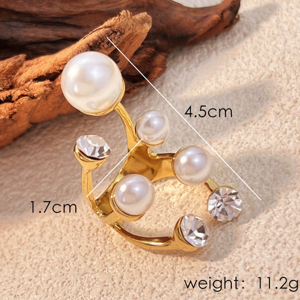 Ring Stainless Steel Heart Shape Geometric Minimalist Electroplating Unisex