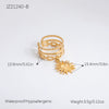 Ring Stainless Steel Light Luxury Minimalist Ushaped Electroplated