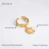 Ring Stainless Steel Light Luxury Minimalist Ushaped Electroplated
