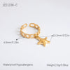 Ring Stainless Steel Light Luxury Minimalist Ushaped Electroplated
