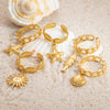 Ring Stainless Steel Light Luxury Minimalist Ushaped Electroplated