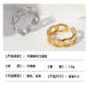 Ring Stainless Steel Lovely Geometric Electroplating For Women And Men
