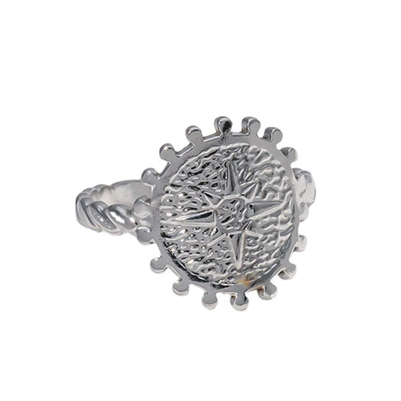 Ring Stainless Steel Star Punk Style Unisex