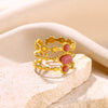 Ring Stainless Steel Vintage Geometric U Shape Electroplating