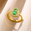 Ring Stainless Steel Vintage Geometric U Shape Electroplating