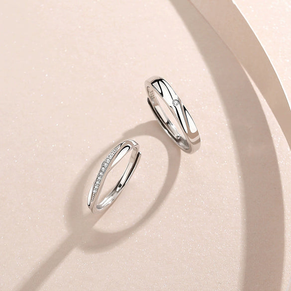 Ring 925 Sterling Silver Geometric Diamond Design For Men And Women