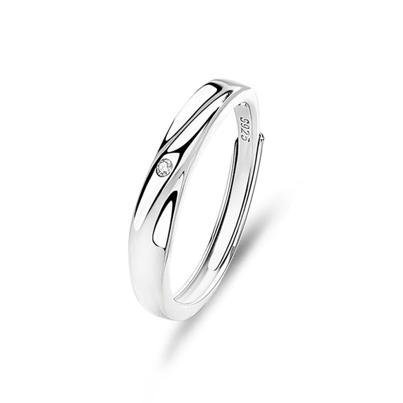 Ring 925 Sterling Silver Geometric Diamond Design For Men And Women