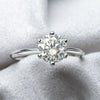 Ring 925 Sterling Silver Moissanite Geometric Simple Style Seiko