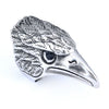 Ring Titanium Steel Animal Eagle Head Personality Style With Letters Numbers Text Apply Oil