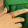 Ring 316L Stainless Steel Geometric Fashion Electroplating Women's