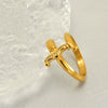 Ring Titanium Steel Geometric Hiphop Punk Style Electroplated Unisex
