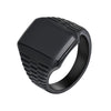Ring Titanium Steel Geometric Square Electroplating Men's Fashion