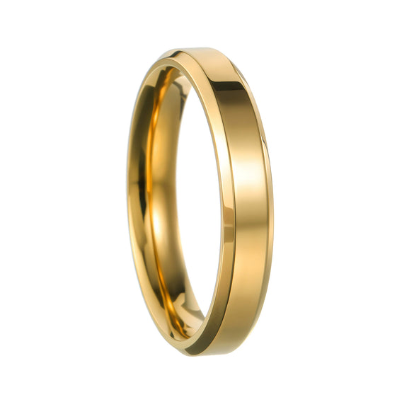 Ring Titanium Steel Geometric Style Vacuum Plating Unisex