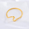 Ring Titanium Steel Gold Plated Abstract Seagull Geometric Animal Zodiac Electroplated