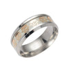 Ring Titanium Steel Luminous Skull Dripping Oil Style With Letters Numbers Text For Unisex