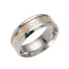 Ring Titanium Steel Luminous Skull Dripping Oil Style With Letters Numbers Text For Unisex