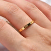 Ring Titanium Steel Stainless Steel Fashion Geometric Electroplated Jewelry