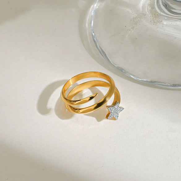 Ring Titanium Steel Stainless Steel Geometric Electroplating Women's Jewelry