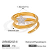 Ring Titanium Steel Stainless Steel Geometric Electroplating Women's Jewelry