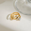 Ring Titanium Steel Stainless Steel Geometric Electroplating Women's Jewelry