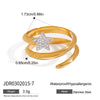 Ring Titanium Steel Stainless Steel Geometric Electroplating Women's Jewelry