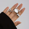 Ring Zinc Alloy Geometric Arc Electroplating For Women