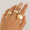 Ring Zinc Alloy Geometric Arc Electroplating For Women