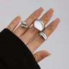 Ring Zinc Alloy Geometric Arc Electroplating For Women