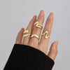 Ring Zinc Alloy Geometric Arc Electroplating For Women