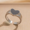 Rings Brass Titanium Steel Heart Shape Electroplated Women's Light Luxury Style