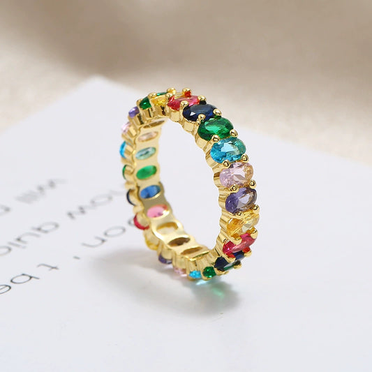 Rings Copper Zircon Fashion Geometric