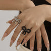 Rings Plastic Resin Sweet Style Bow Geometric Pure Handmade