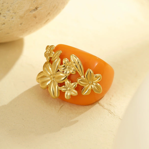 Rings Stainless Steel Geometric Light Luxury Electroplating For Women