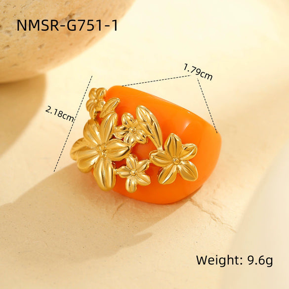 Rings Stainless Steel Geometric Light Luxury Electroplating For Women